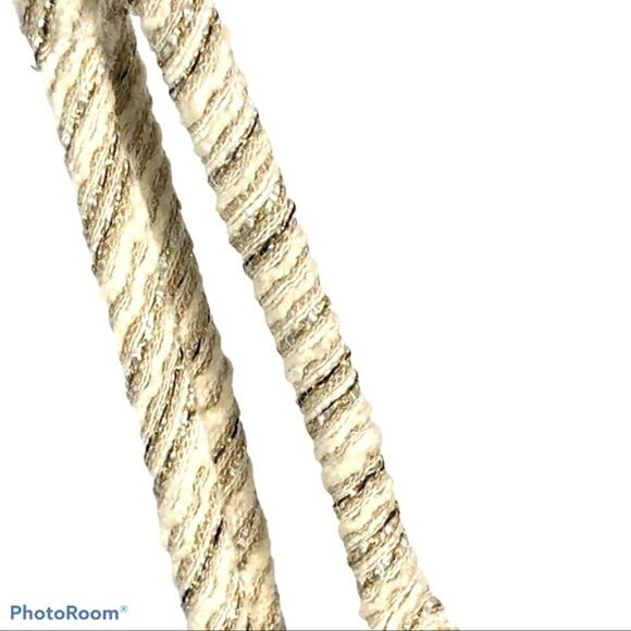 Axara Paris Linen Blend Faux Wrap Mini Cocktail Dress Size8 EU40 Metallic Thread - Picture 9 of 14